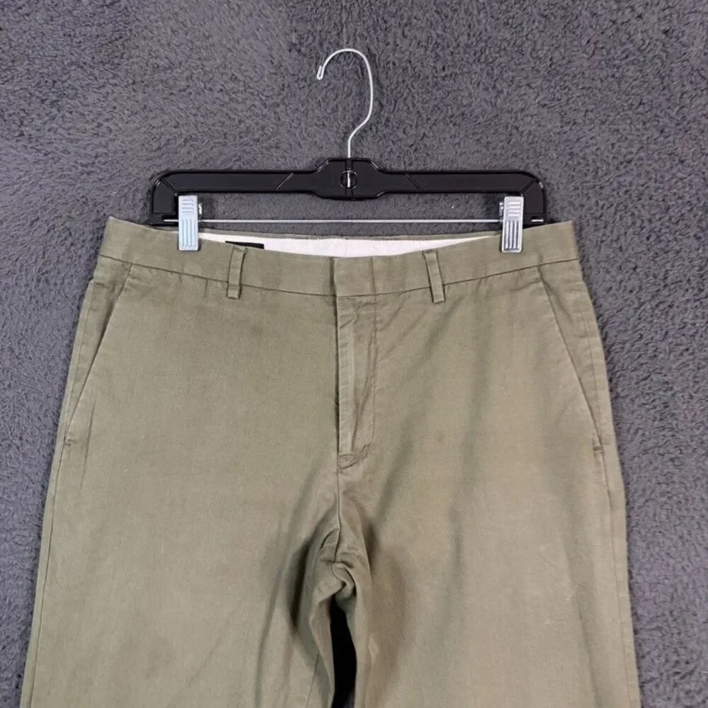 J Crew Pants Mens 32x29 Green Ludlow Slim Fit Larusmiani Chino Preppy Casual